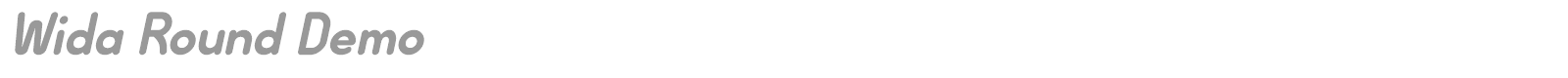 Wida Round font preview